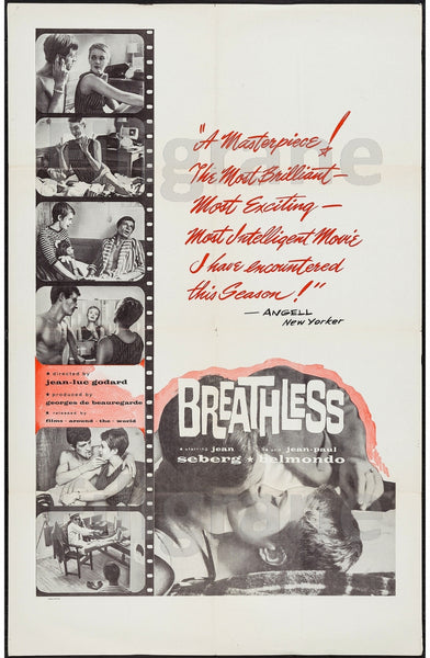 BREATHLESS FILM Rbte-POSTER/REPRODUCTION d1 AFFICHE VINTAGE