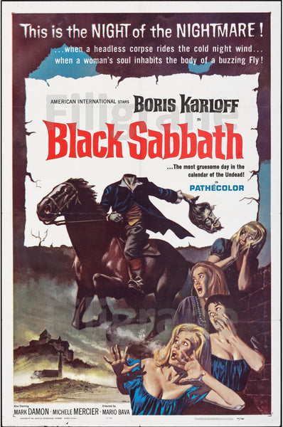 BLACK SABBATH FILM Ronf-POSTER/REPRODUCTION d1 AFFICHE VINTAGE