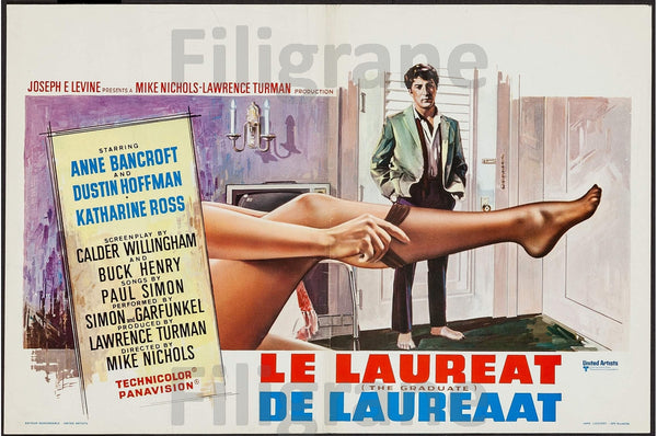 LE LAUREAT FILM Rrgd-POSTER/REPRODUCTION d1 AFFICHE VINTAGE